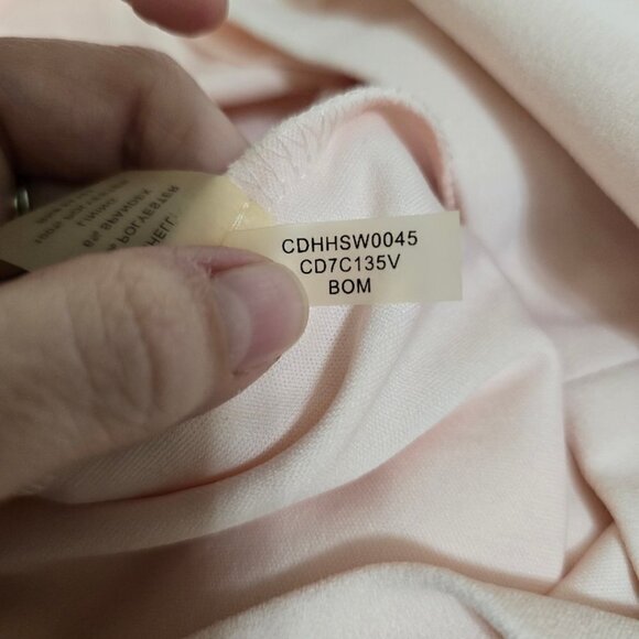 Calvin Klein Light Pink V-Neck Cut Out Sleeveless Sheath Knee Length Dress Sz 6 - Picture 7 of 7